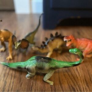Dinosaur Figures Set Vintage Jurassic